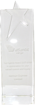 Virgin Atlantic Cargo Top Agents Award 2007-2008